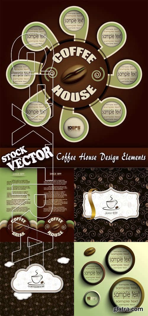 Stock Vector - Coffee House Design Elements