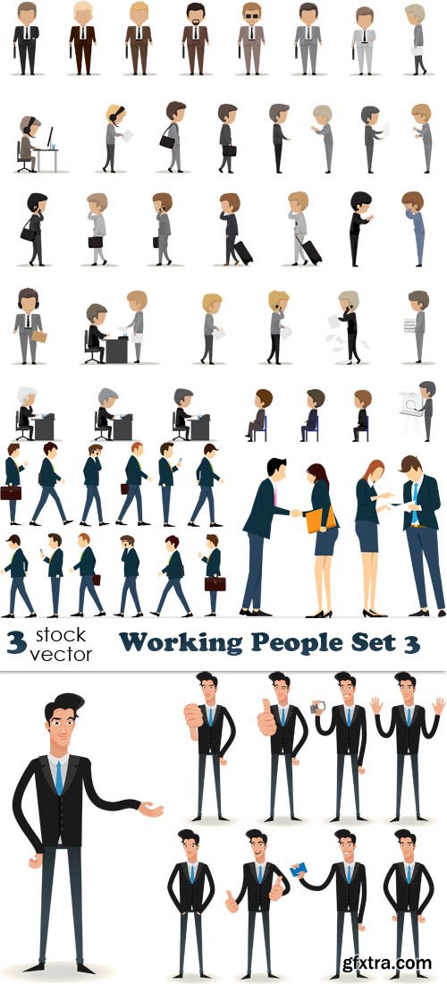 Vectors - Working People Set 3