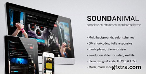 ThemeForest - SoundAnimal v1.0.5 - Complete Entertainment Wordpress Theme