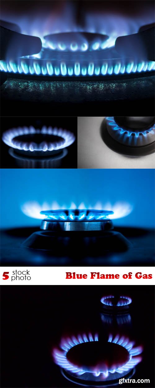 Photos - Blue Flame of Gas