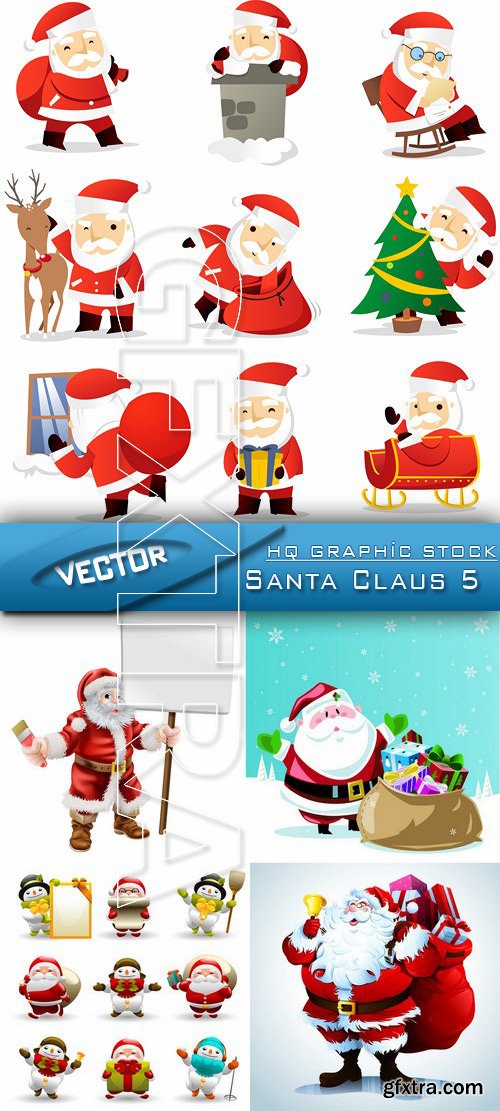 Stock Vector - Santa Claus 5