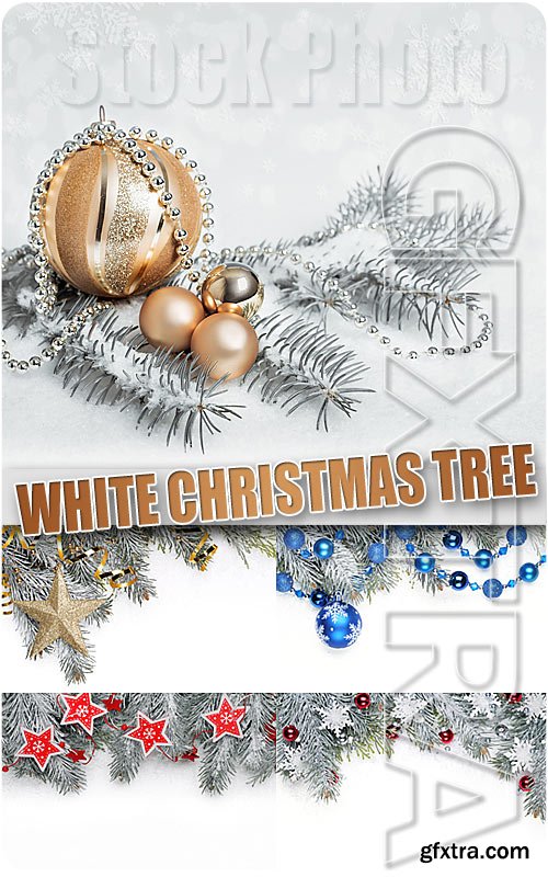White christmas tree - UHQ Stock Photo