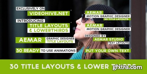 Videohive - 30 Text Layouts & Lower Thirds 8877250