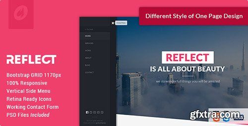 ThemeForest - Reflect - Single Page HTML Template - RIP