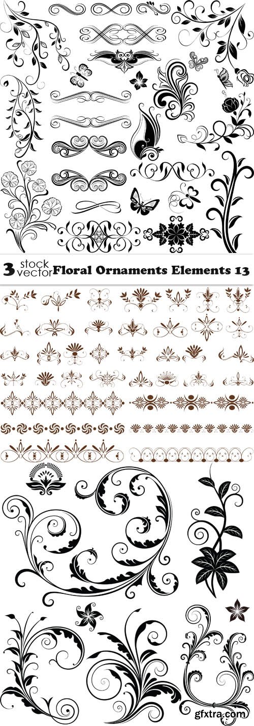Vectors - Floral Ornaments Elements 13