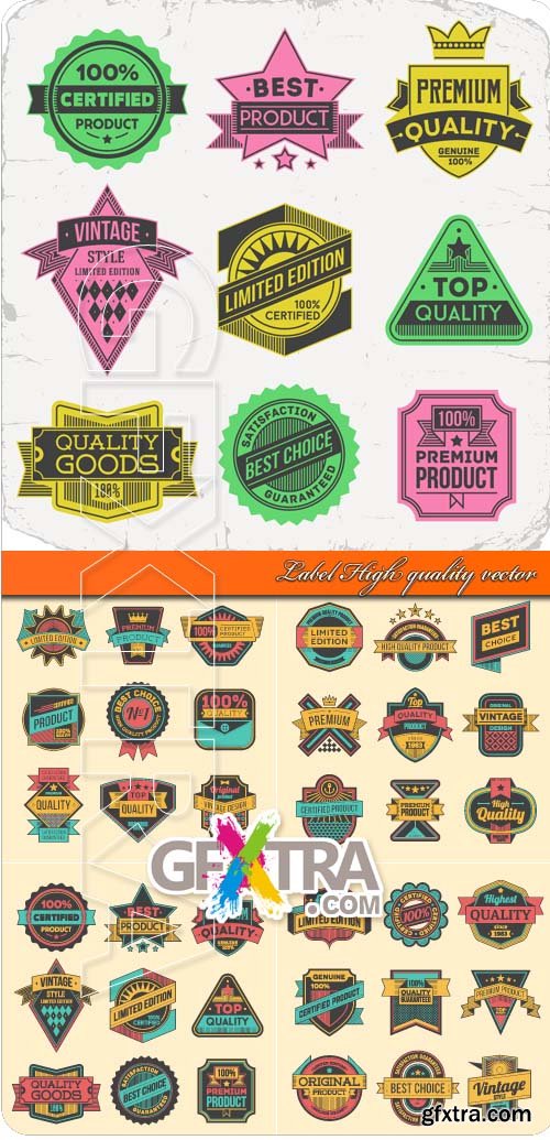 Label High quality vector
