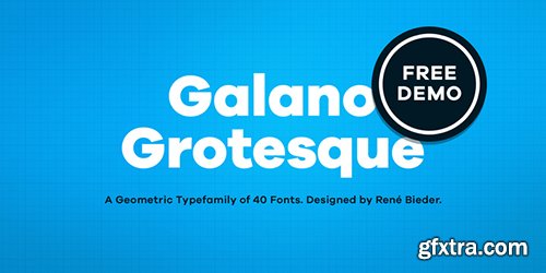 Galano Grotesque Font Family 40xOTF $1200