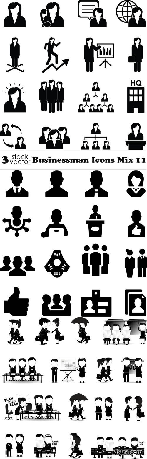 Vectors - Businessman Icons Mix 11