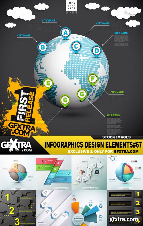 Infographics Design Elements#67 - 30 Vector