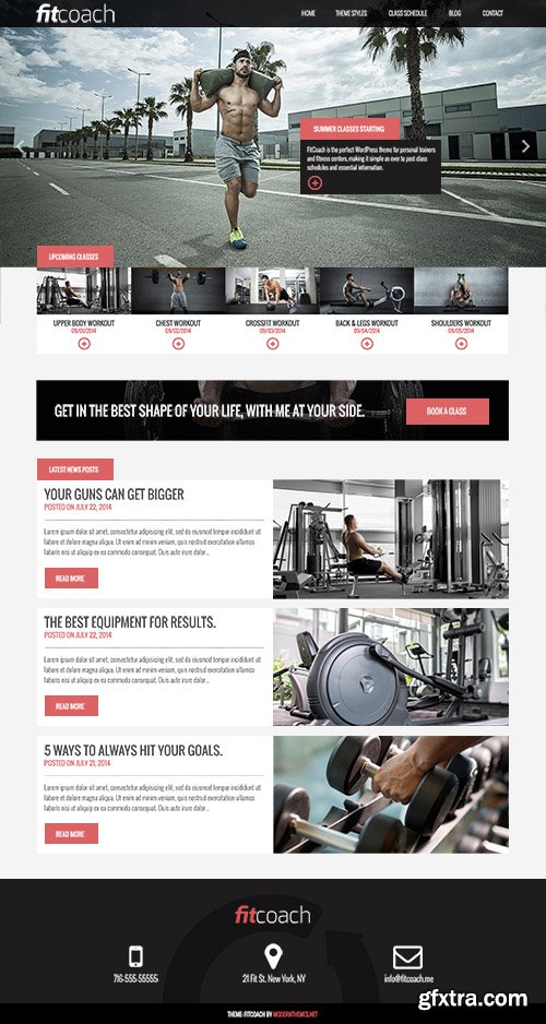 Fit Coach v1.0 - a WordPress Theme For Gyms & Personal Trainers