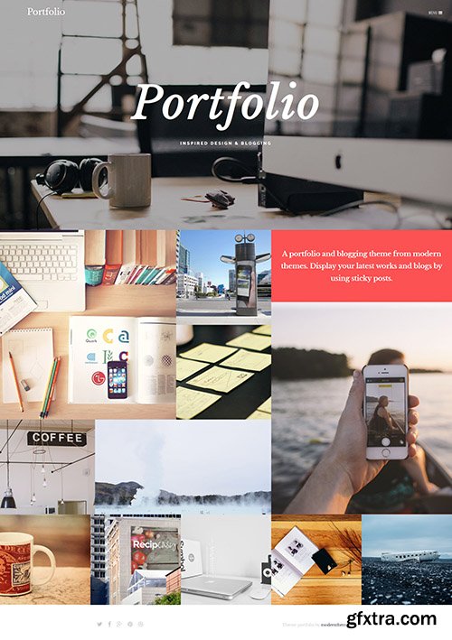 Portfolio v1.0 - a WordPress Theme For Creatives