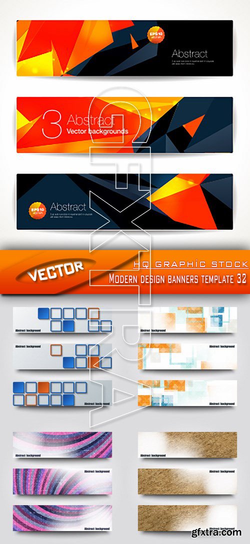 Stock Vector - Modern design banners template 32