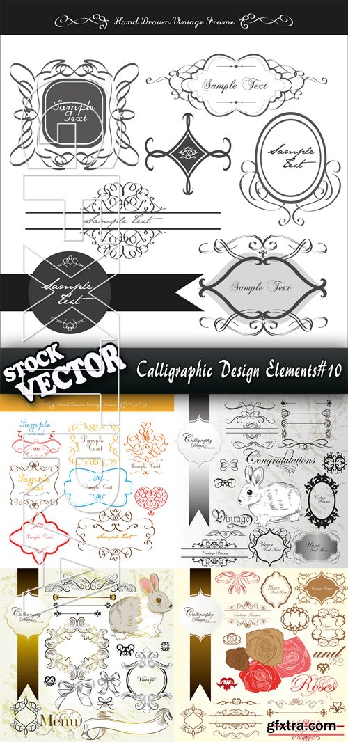 Stock Vector - Calligraphic Design Elements#10