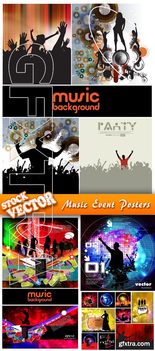 Stock Vector - Music Event Posters