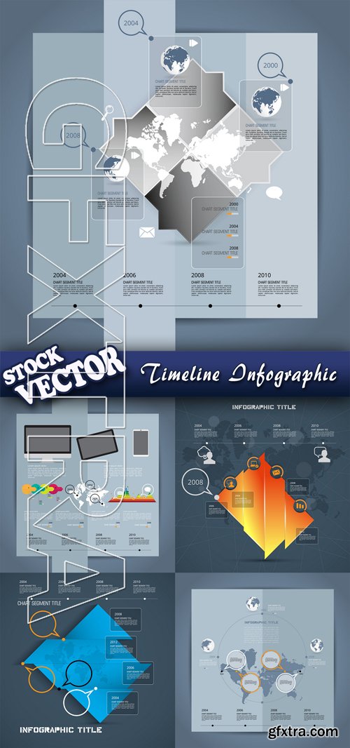 Stock Vector - Timeline Infographic