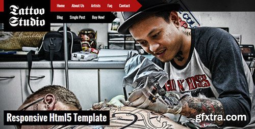 ThemeForest - Tattoo Studio - Responsive HTML5 Template - FULL
