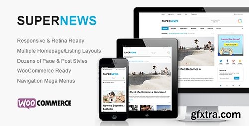 ThemeForest - SuperNews - Ultimate HTML5 Magazine Template - RIP