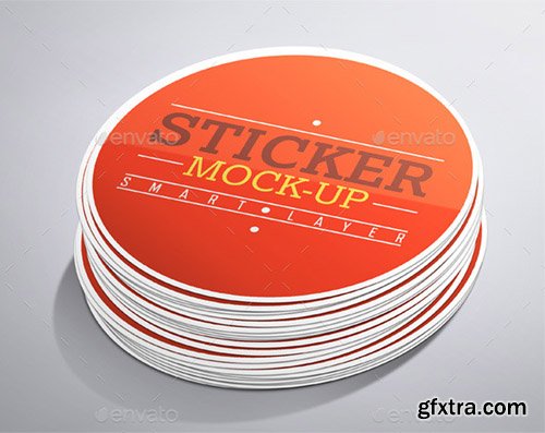 GraphicRiver - Stickers Mock-Up 9472142