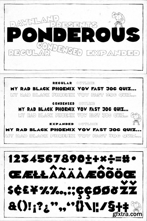 Ponderous Font Family $39