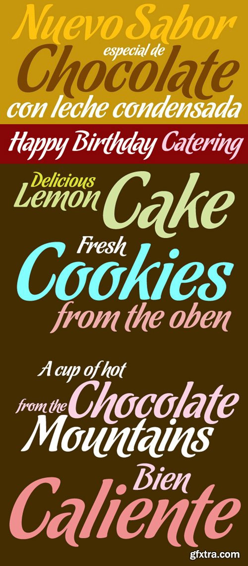 Chocolate Font Family $79