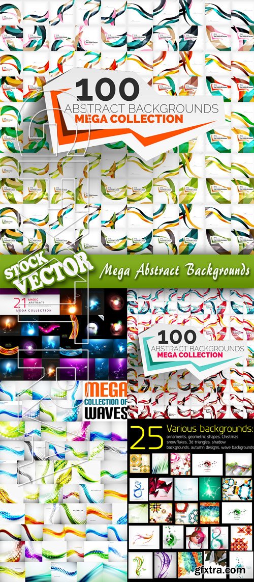 Stock Vector - Mega Abstract Backgrounds