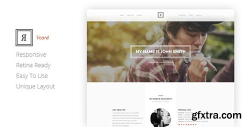 ThemeForest - RIVAL One Page Vcard Template - RIP