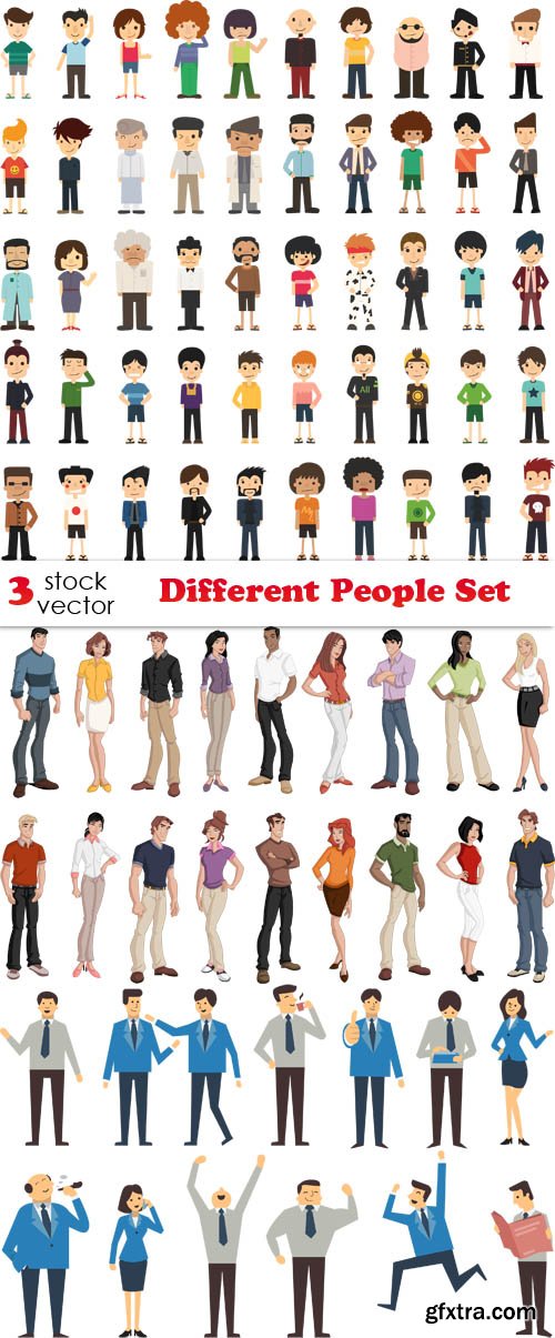 Vectors - Different People Set