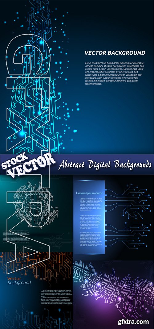 Stock Vector - Abstract Digital Backgrounds