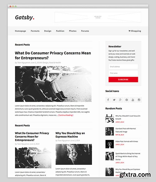 GrovePixels - Gatsby v1.0.2 - WordPress Magazine Theme