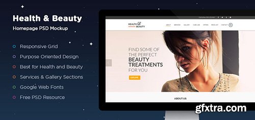 PSD Web Template - Health & Beauty - Homepage Theme