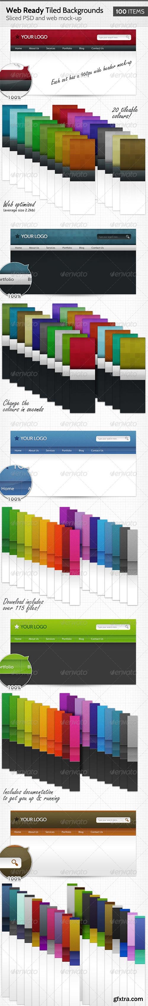 GraphicRiver - 100 Web Ready Tiled Backgrounds