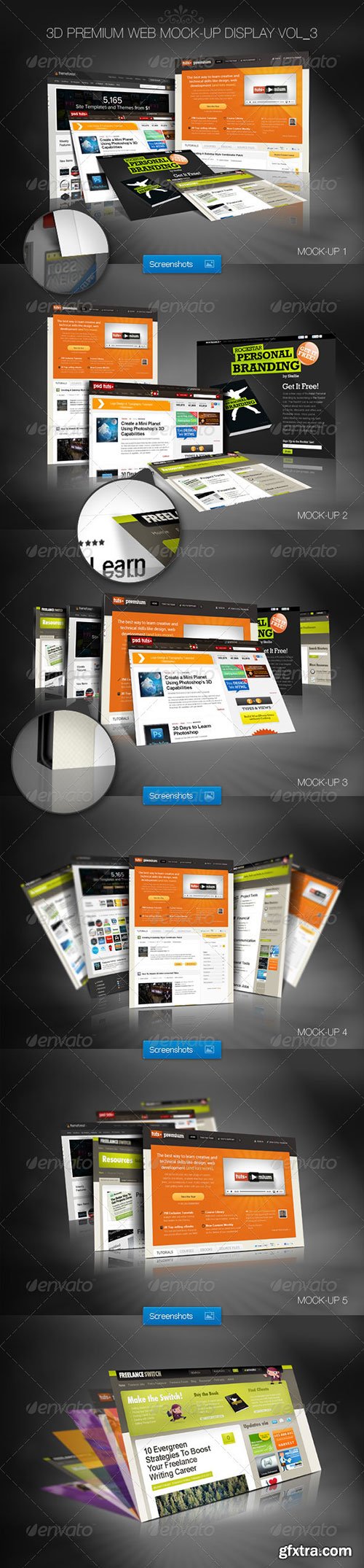 Graphicriver - 3D Premium Web Mock-Up Display Vol_3