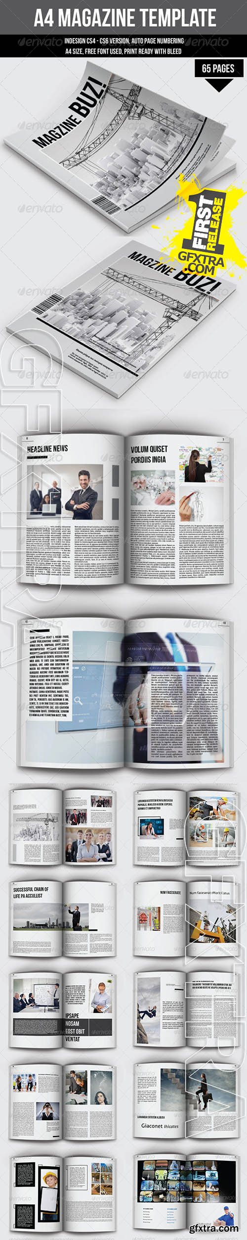 65 Pages Magazine Template - Graphicriver 6778234