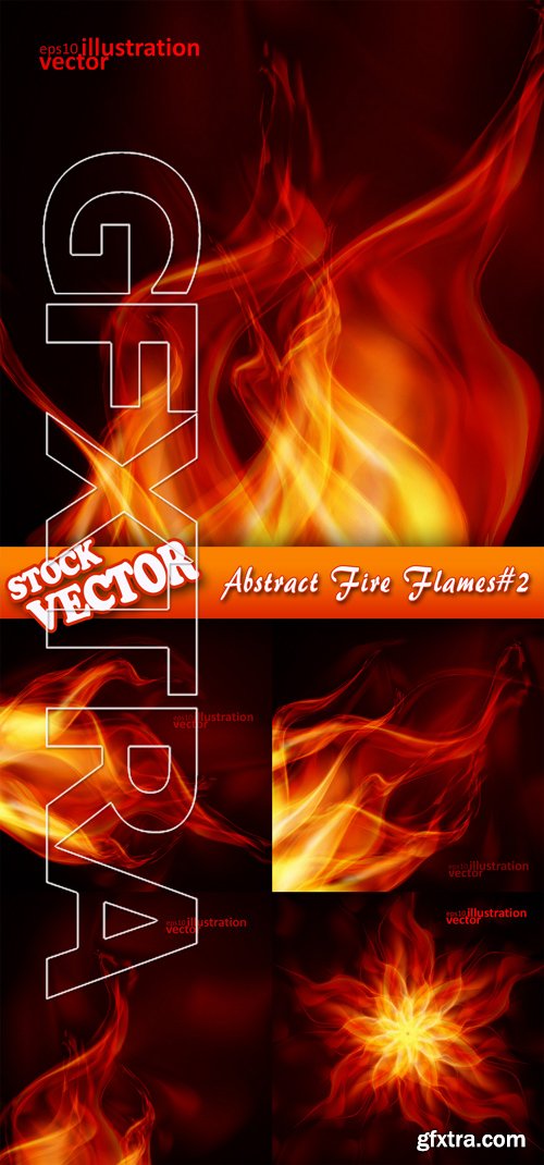 Stock Vector - Abstract Fire Flames#2