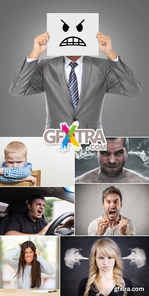 Stock Photo - Angry People