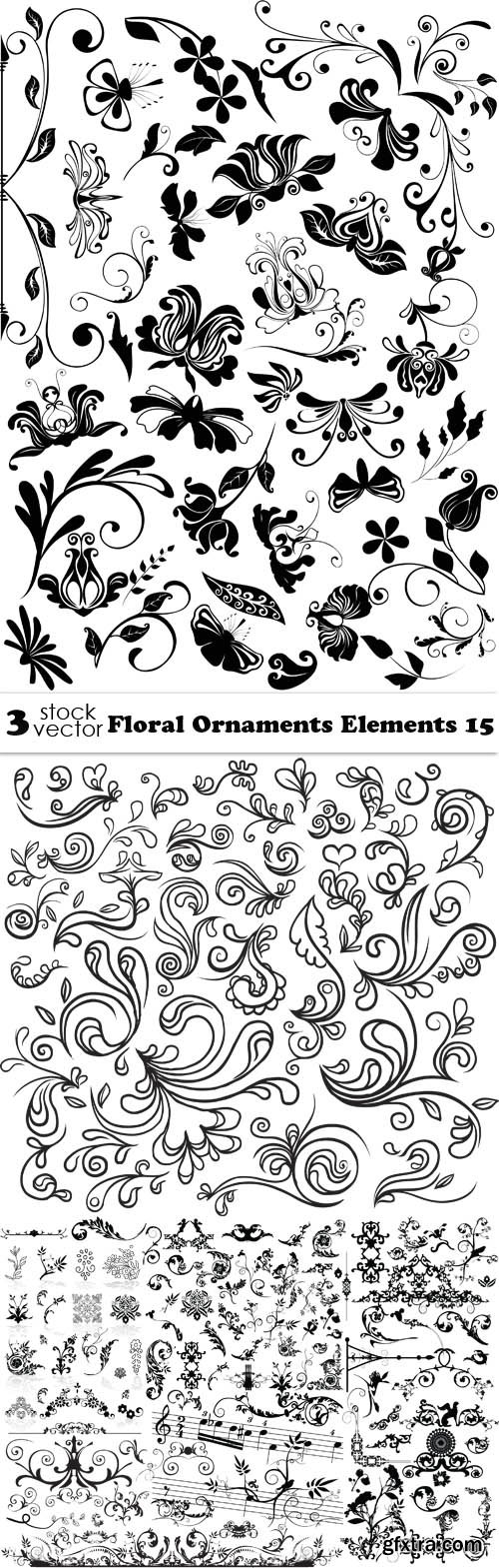 Vectors - Floral Ornaments Elements 15