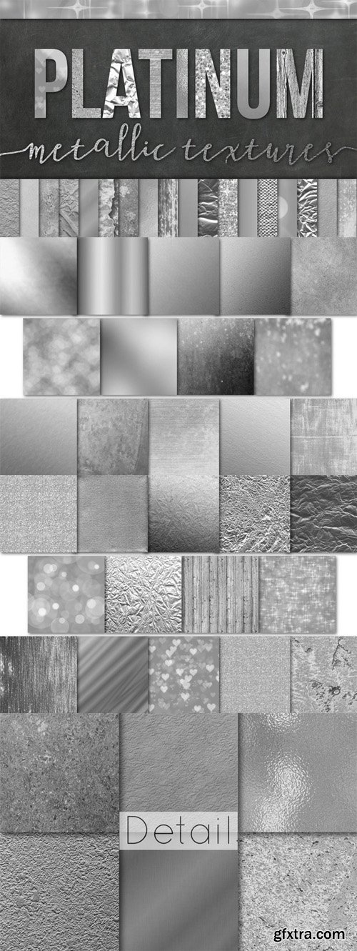 CreativeMarket - 28 Silver Foil Textures/Backgrounds 101890