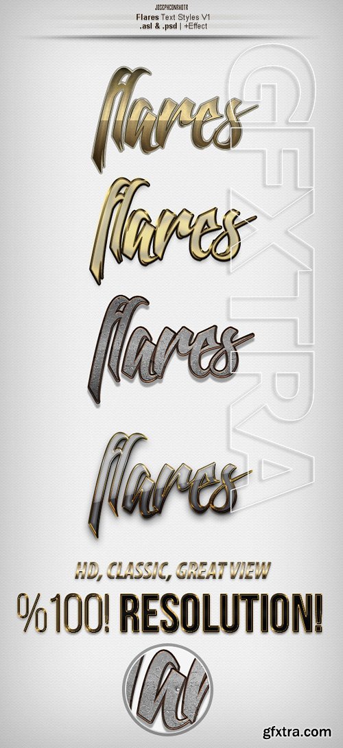 GraphicRiver - Flares Text Styles v1