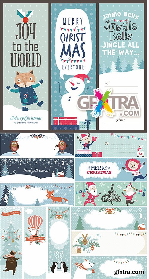 Cute Christmas banners
