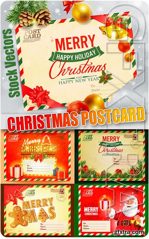 Christmas postcard - Stock Vectors