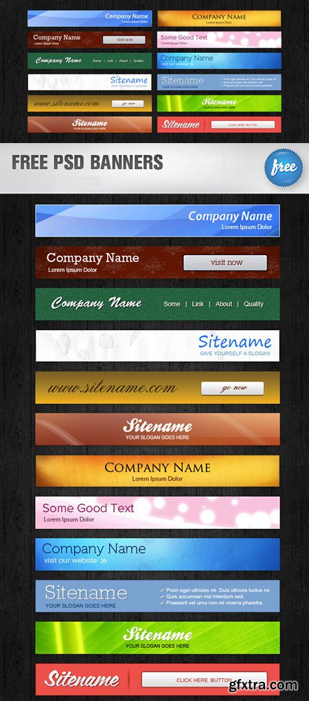 12 PSD Banners - for All Kind of Businesses