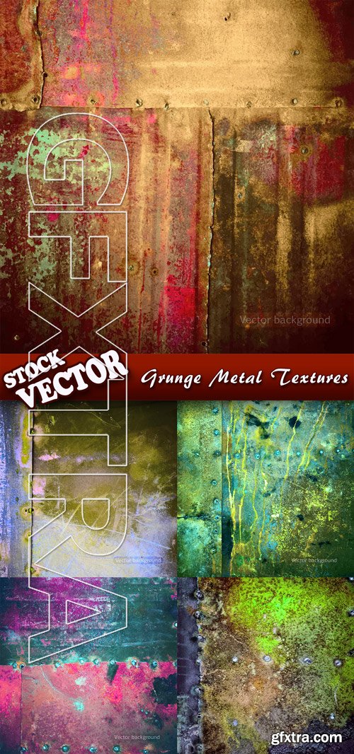 Stock Vector - Grunge Metal Textures