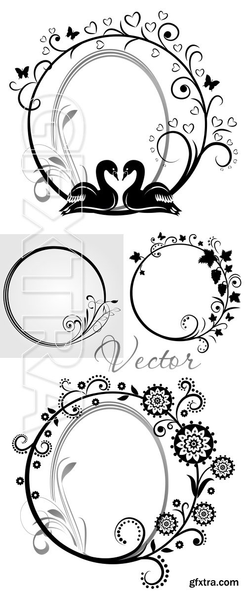 Decorative patterns and framework for design in Vector #3