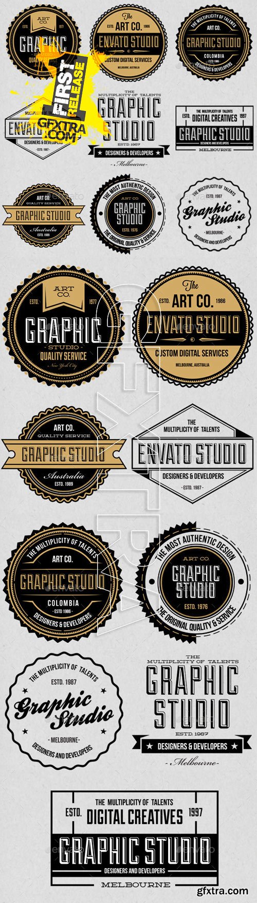 GraphicRiver - Studio Badges Labels 9470895