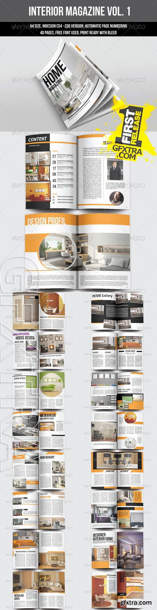 Interior Magazine Template - Graphicriver 6583760