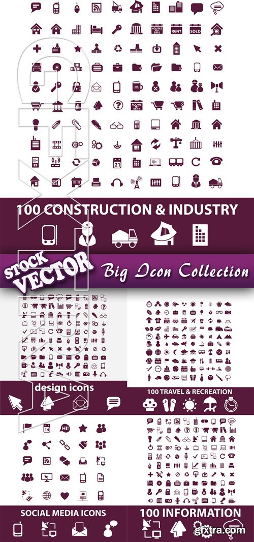 Stock Vector - Big Icon Collection