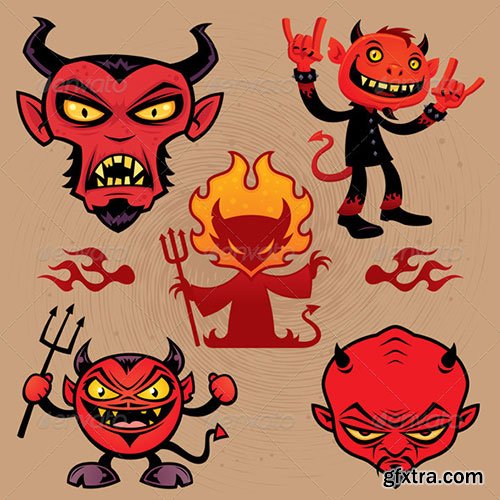 Graphicriver - Cartoon Devil Collection