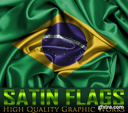 Satin Flags - Stock Photo