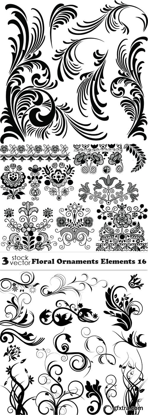 Vectors - Floral Ornaments Elements 16
