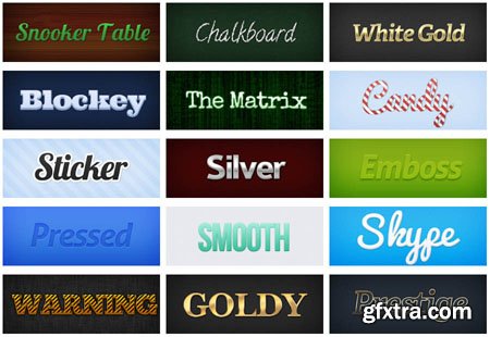 15 Text Styles for Photoshop
